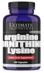 Ultimate Nutrition Arginine Ornithine Lysine -with L-Arginine, L-Ornithine