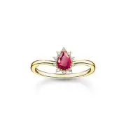 Genuine THOMAS SABO Vintage Romance Ring in red