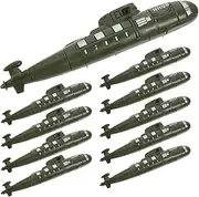 Abaodam 10pcs Simulation Submarines Decors Mini Desktop Submarines Models for Decor Style Model
