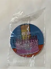 Sealed Uncirculated 1996 Magic Motion #178 Bart Simpson Birthday Rare Tazo