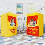 Lemonade Stand Puppet Show Theater Pretend Playhouse Play Tent Kids on Stage Doo