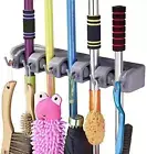 2 Pack Mop and Broom Holder, Wall Mounted Organizer-Mop and Broom Storage Too...