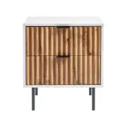 Cosmoliving Chelsea 2-Drawer Bedside Table