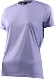Troy Lee Designs Lilum Solid Ladies Short Sleeve Bicycle Jersey, purple, Size S for Women
