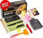 Deluxe Tamagoyaki Pan Set, 12-In-1 Japanese Omelette & Sushi Making Kit