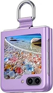 [Ysnzaq] for Samsung Galaxy Z Flip6 6.7 Inch Case, Ultra Thin Stylish Foldable PC Hard Mobile Phone Case Shockproof Protective Case for Samsung Galaxy Z Flip 6 / Galaxy Z Flip6. ZH Purple