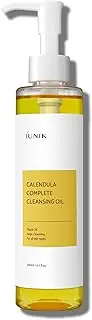 [IUNIK] Calendula Complete Deep Vegan Cleansing Oil 94% Plant-based Oils Blackhead Melting Makeup Remover Mascara Sunscreen Eyeliner Facial Cleanser - Dry Oily Acne-Prone Sensitive Skin Korean Skincare