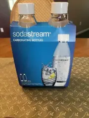 SodaStream Carbonating Bottle, 1 liter, Black (Pack of 2)