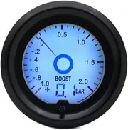 TYZYAGPGNL 2" 52mm BAR Turbo Boost Gauge 7 Color Racing Gauge LCD Digital Display Car Meter Multiple Colors Automotive Voltage Boost Meter