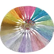 Macaron colors Fringe Tassel Hanging DIY Bookmark Sewing Finishes Trim 30pcs/lot
