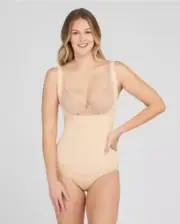 ASSETS by SPANX Size Medium Women's Remarkable Results Open Bust Brief Bodysuit