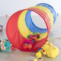 在飛比找Yahoo!奇摩拍賣優惠-【台灣出貨】兒童彩虹隧道 感統訓練 爬行筒 嬰幼兒園寶寶通道