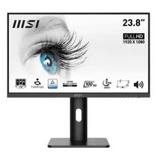 【MSI 微星】PRO MP243XP 24型 IPS 100Hz 平面美型商用螢幕(TUV護眼認證/HDMI/1ms/內建喇叭)