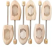 [Esvioniq] Adjustable Wood Shoe Trees With Spring，Wooden Shoes Tree For Men & Women Shoe Shaped Shoe Lasts Wooden Shoe Stretcher