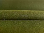.875 yd Heavy Duty Green Felted Wool Upholstery Fabric - Luum Full Wool Serpent