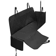 Dog Seat Cover Dog Car Seat Cover Mesh Pet Carrier Car Back Seat Cushion Protector with Zipper and Pocket Dog Hammock(Purplish Red)