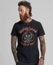 Motorhead Ace of Spades Superdry Special Edition Band Tee S Heavy Amp Black