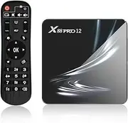 Android TV Box 12.0,X88 Pro 12 4GB RAM 64GB ROM Smart TV Box Rk3318 1080P Ultra HD 8K HDR AV1 WiFi 2.4G 5.8Ghz BT 4.1 USB 2.0 Set Top Box,4gb+32gb