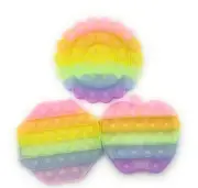 3 Pack Variety Glitter Fidget Popping Push it Bubble Pop Toy Autism New