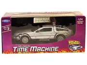 DeLorean Model Car Diecast Metal Back To The Future Time Machine Replica 1:24