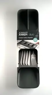 Joseph Joseph Duo Compact Cutlery Organiser Space Saving Small Kitchen Tiny