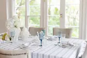 Blue French Linen tablecloth