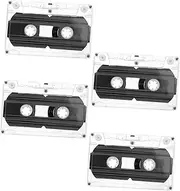 ERINGOGO 4pcs 30 Audio Tape Cassette Tape Music Cassette Tapes Tape Recorder Cassette Player Cassettes Audio Cassette Recording Cassette Tape Decorations Transparent Plastic