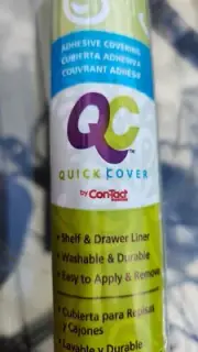 Kittrich Quick Cover Shelf Drawer Liner Potpourri Green Contact Paper New 1.5 YD