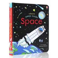 在飛比找蝦皮購物優惠-Usborne Peep Inside Space 精裝英文