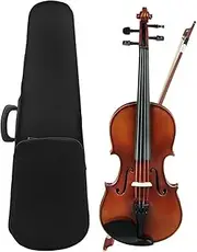 Violin for Beginners Adults Violin 4/4 1/4 1/8 Acoustic Violino Spruce Vintage Color Violin With Case Bow Strings Shoulder Rest Tuner Cloth(1-4 Violin Set 1)