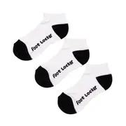 [Foot Locker] Foot Locker 3 Pack Size 13-3 Kids Ankle Sock - Unisex Socks