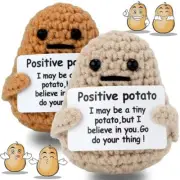 1-3PCS Positive Potatoes Knitting Potato Inspired Toy Tiny Doll Funny Christams