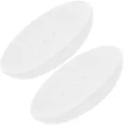 NOLITOY 2pcs Self Draining Ceramic Soap Dish Slip Bar Soap Holder for Bathroom Countertop Efficient Drainage System and Extends Lifespan Aesthetic Design