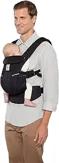 Ergobaby Omni Breeze Baby Carrier, Rated First in Airflow* with SoftFlex™ Mesh for Maximum Breathability,Onyx Black