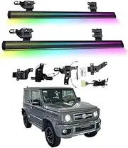 BJOHQ Electric Running Boards Compatible for Suzuki Jimny 3 Doors Version 2019-2025 with Light, SUV, Off-Road & Pickup Trucks - Retractable Truck Steps & Nerf Bars