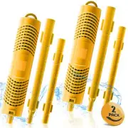 Spa in-Filter Mineral Sticks Parts for Hot Tub Filter Cartridge, Yellow, 2PCS