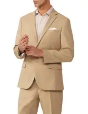 [Van Heusen] Suit Superfine Stretch Twill Jacket in Brown