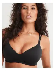 [Aerie] Sunnie Wireless Push Up Bra in True Black