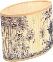 Bamboo Lampshade Vintage Lampshades for Floor Lamps Vintage Lamp Shade Woven Rattan Rattan Lamp Shade Lamp Shades for Bedside Lamp Dark Grey