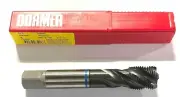 Dormer 1"-12 Tap HSS-E-PM Semi Bottoming Spiral Flute Machine Tap Blue Shark H4