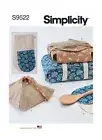SIMPLICITY 9522 KITCHEN ACCESSORIES Sewing Pattern Casserole holder Double Mitt