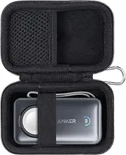 khanka Hard Travel Case Replacement for Anker MagGo Power Bank for Apple Watch, 10000mAh Compact Battery Pack,Case Only. (Black)