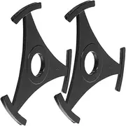 DOITOOL 2pcs RPM Record Adapter Triangle Turntable Accessory for Record Player Black Anti-Skid Design