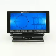 In-Car 3.9" Digital Compass LCD Display Blue LED with Clock Thermometer Calendar (for: Subaru)