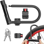 Bicycle Lock - Steel U Lock for Bicycle, Combination Bicycle U Lock | Sturdy Anti Theft Bicycle Lock Convenient Bracket, Secure U Locks for Bicycles, Gates, Fences, Motorcycles