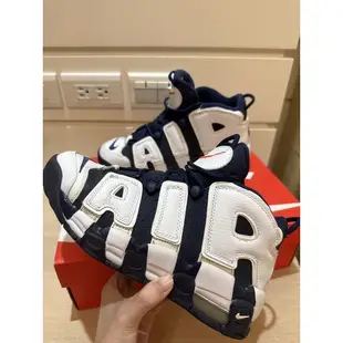 NIKE AIR MORE UPTEMPO GS OLYMPIC / WHITE.NAVY