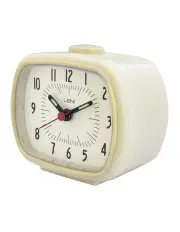 [LENI] Retro Analogue Standing Alarm Clock 6x11x9cm in Ivory