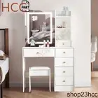 Vanity Set Make up Dressing Table with Stool Led Lighted Mirror for Home Bedroom