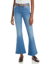 Mother The Weekender Mid Rise Flared Jeans in Layover