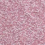 Silver-Lined Light Pink Miyuki Delica Beads 10/0 (DBM0624-TB)